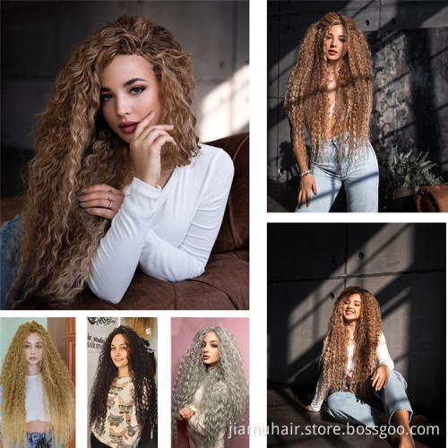 Afro Curls Crochet Braids Ombre Braiding Hair Extensions Deep Wave Twist Crochet Hair Natural Synthetic Wholesale